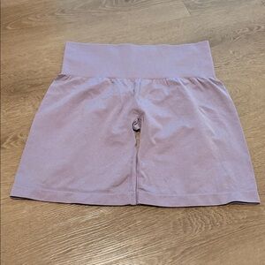 Lavender High-Waisted Shorts